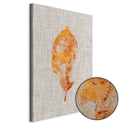 Leinwandbild - Golden Flora (1 Part) Vertical