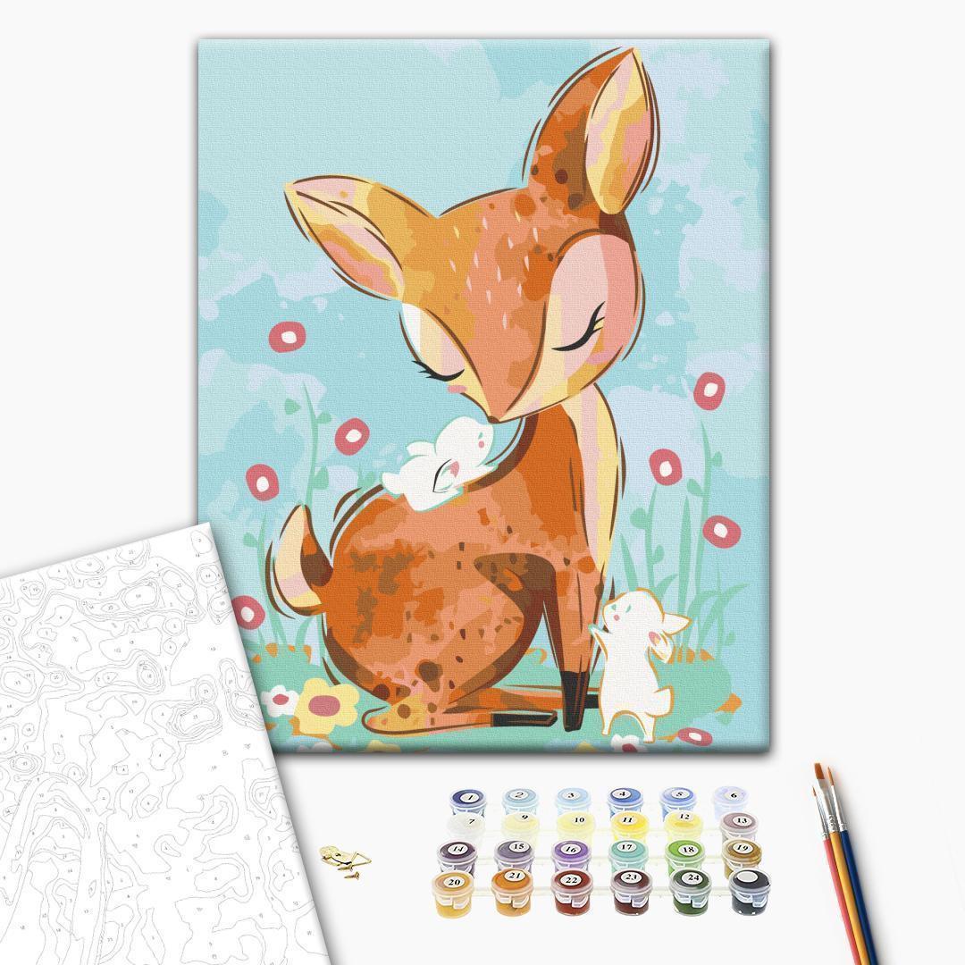 Malen nach Zahlen - Doe in the Meadow