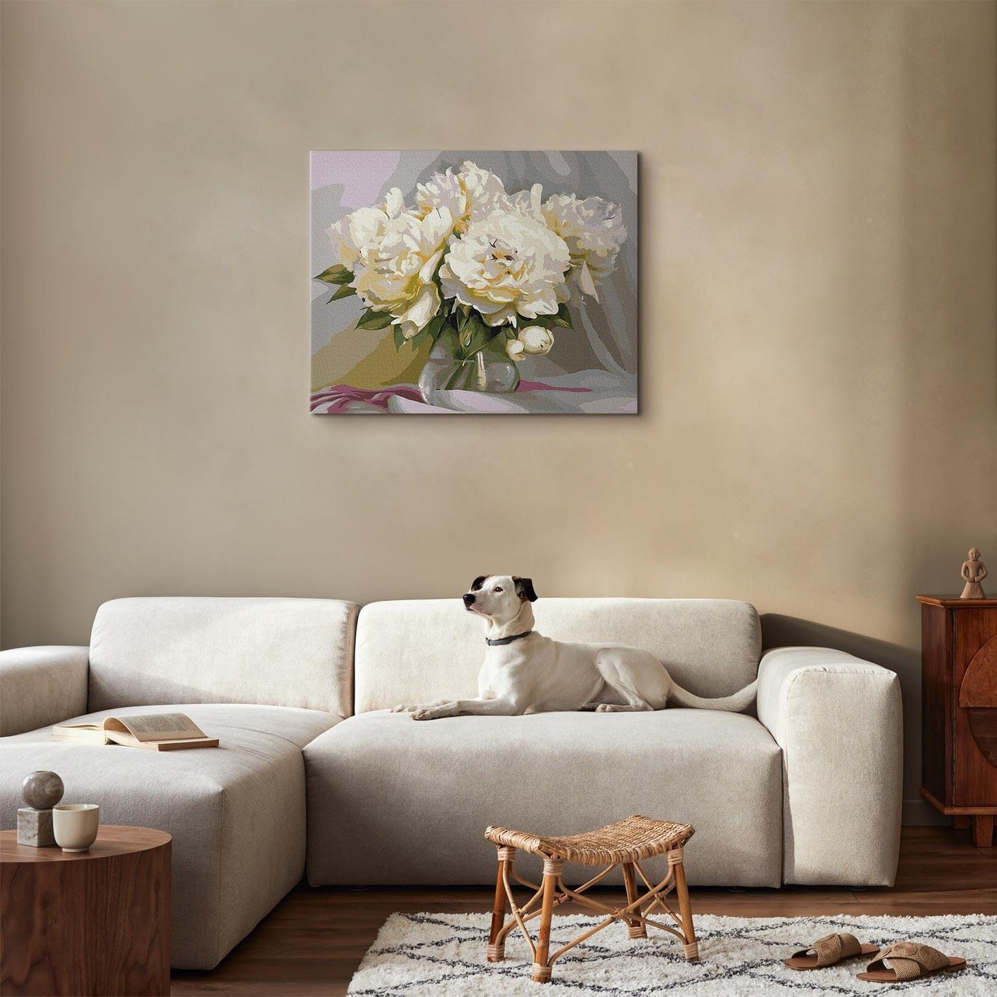 Malen nach Zahlen - Innocent peonies