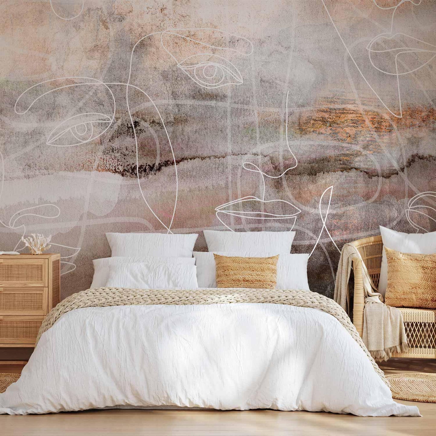 Fototapete - Penetrating Faces