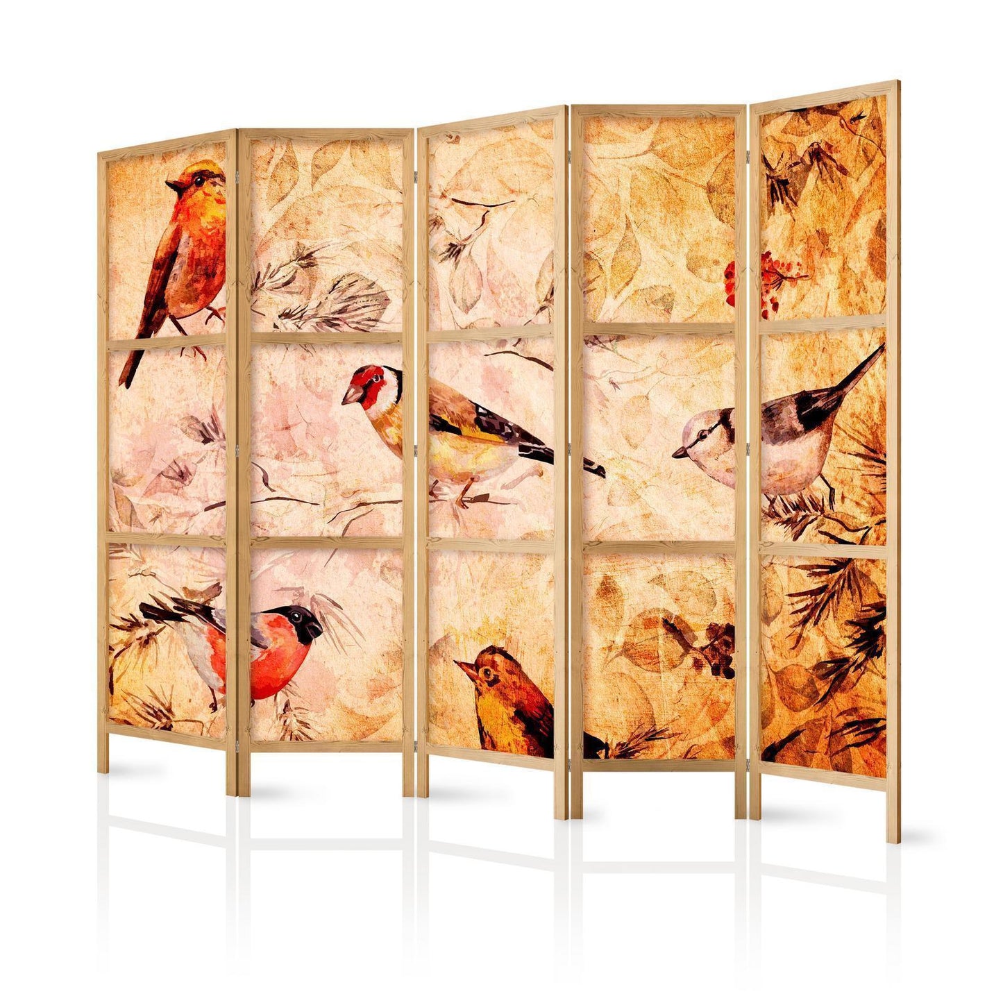 Japanischer Paravent - Bird Radio Artgeist