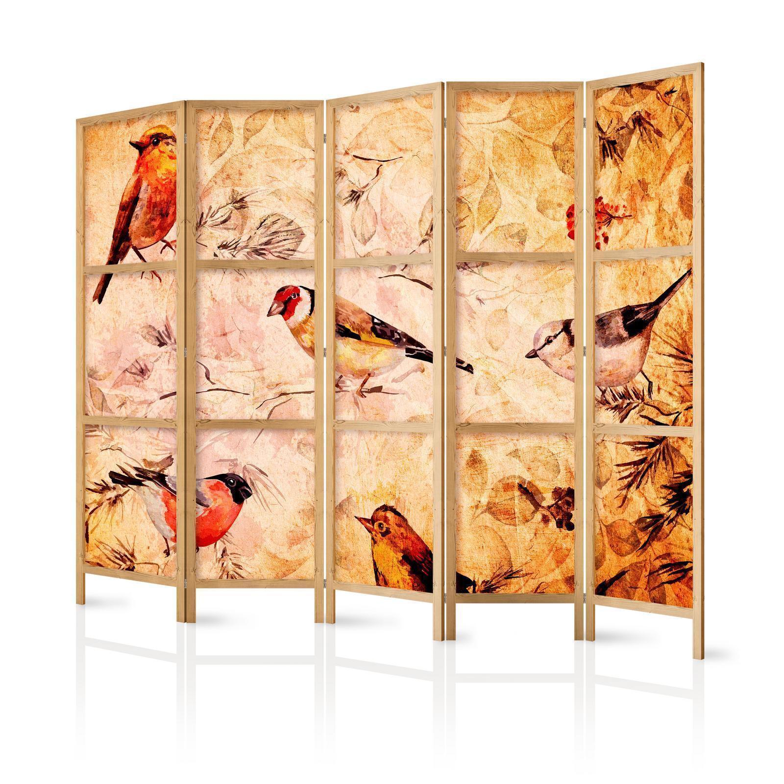 Japanischer Paravent - Bird Radio Artgeist