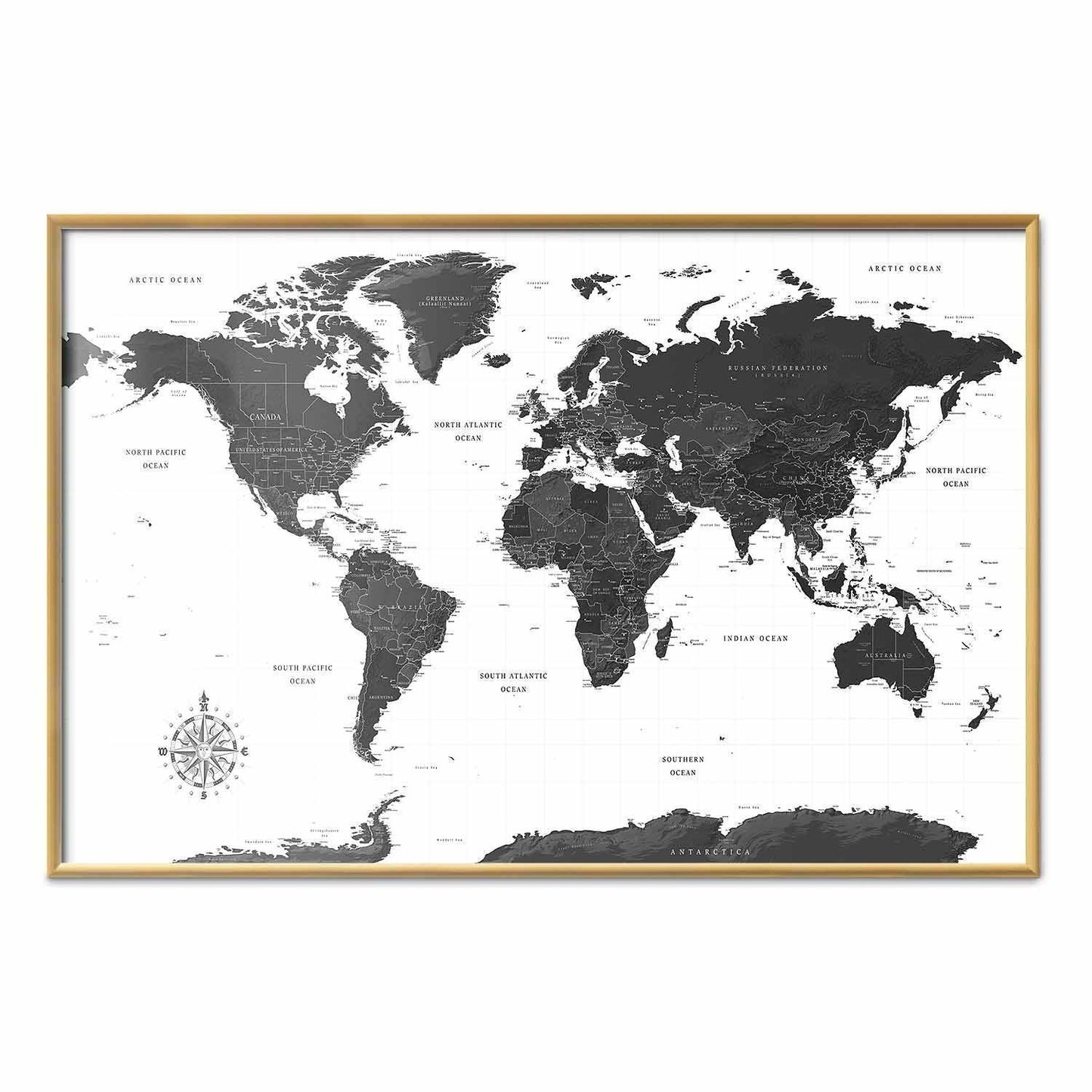 Poster - Monochromatic Map