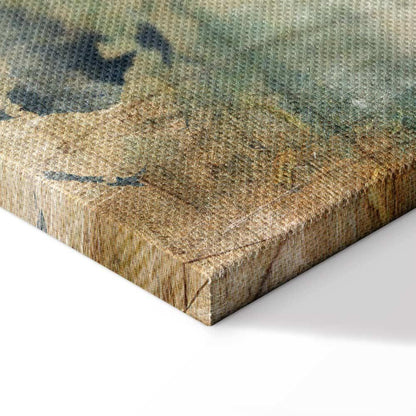 Leinwandbild - Retro Map (5 Parts) Narrow