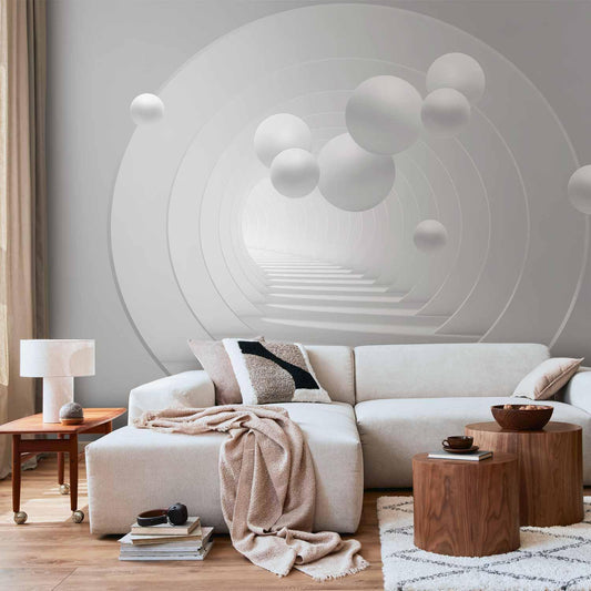 Fototapete 3D-Tunnel – Tiefe und Perspektive für moderne Räume
