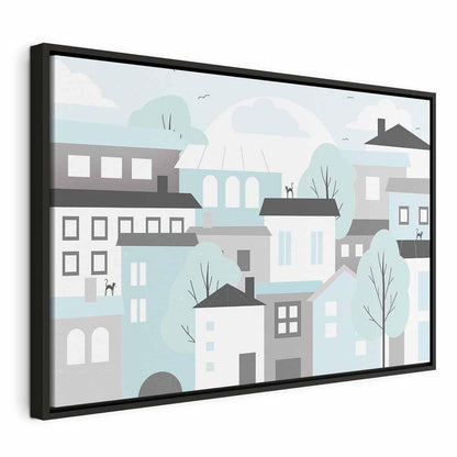 Leinwandbild - Colorful Town (1 Part) Wide
