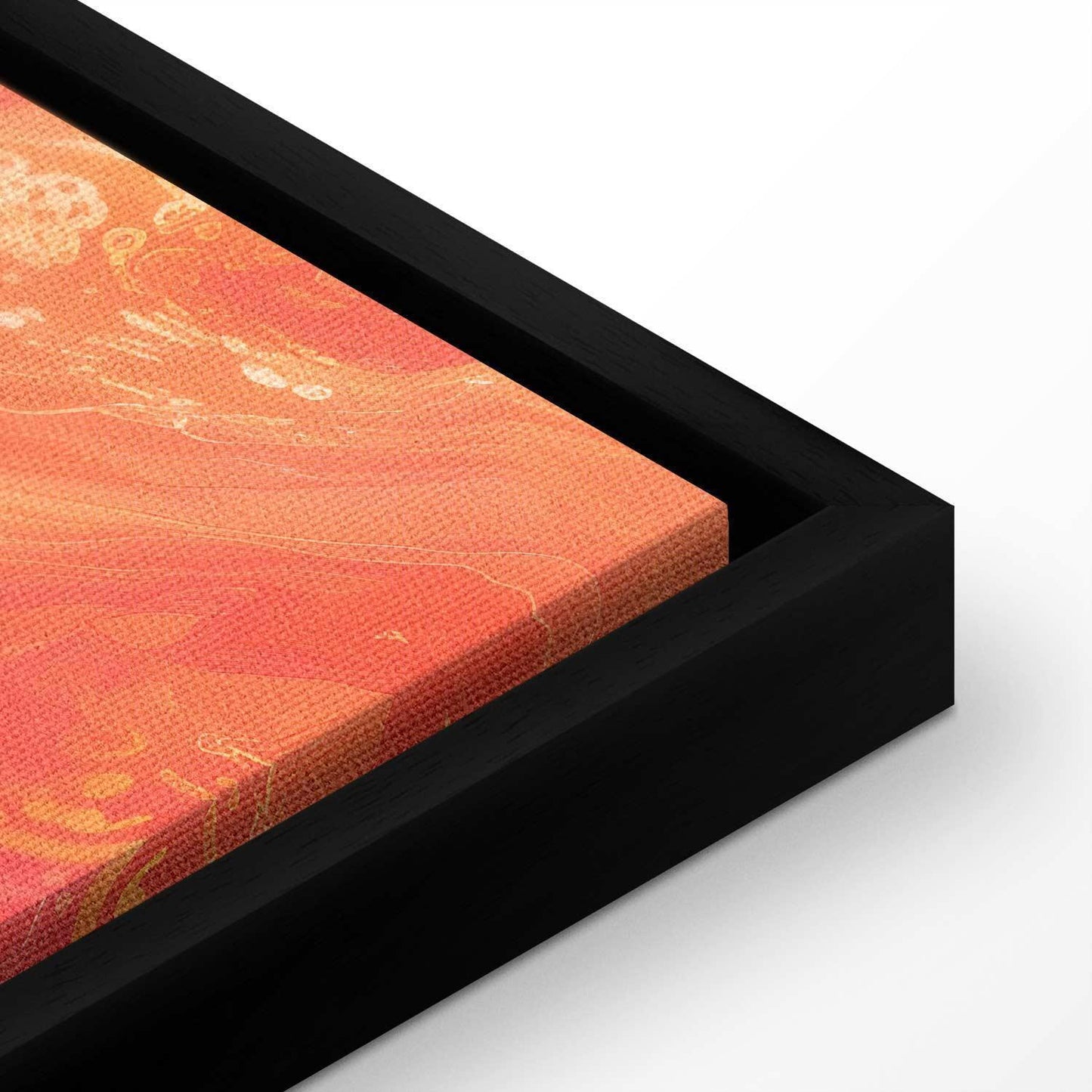 Leinwandbild - Fiery Colors - Dynamic Shapes in Colors of Fire and Pink Artgeist