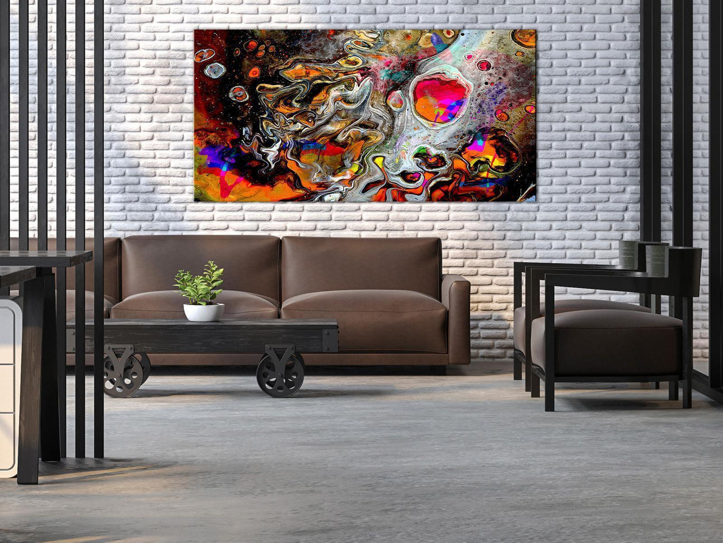 Leinwandbild - Paint Universe (1 Part) Wide