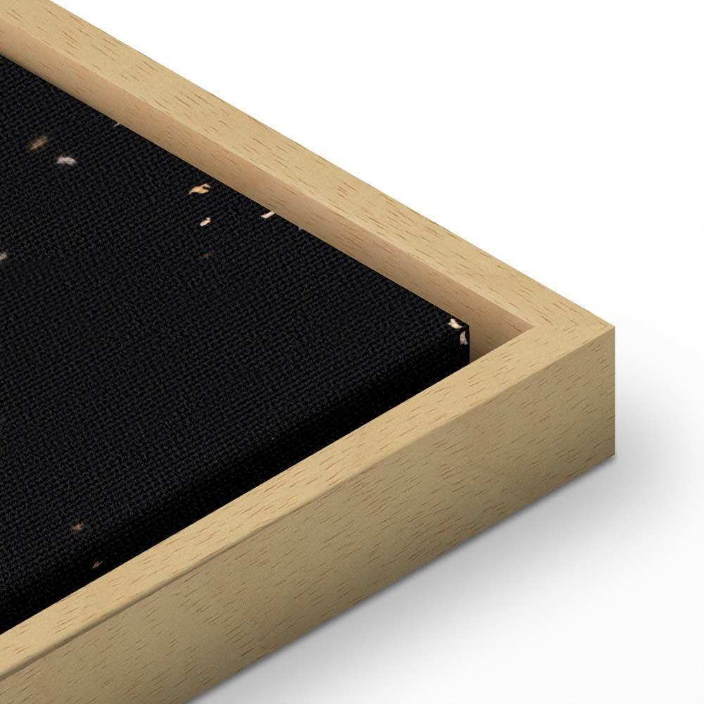 Leinwandbild - Symmetry of Shapes (1-part) - Graphic Motif in Black Shade