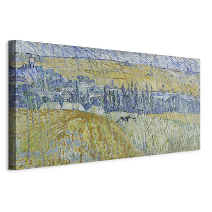Leinwandbild - Auvers in the Rain (Vincent Van Gogh) Artgeist