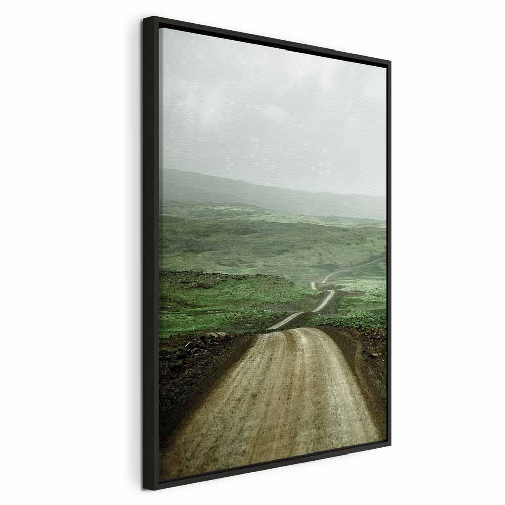 Leinwandbild - Road Across the Plains (1 Part) Vertical