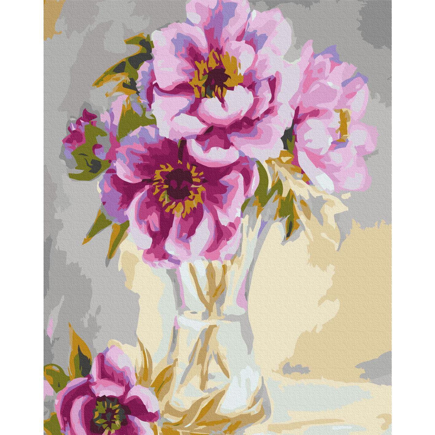 Malen nach Zahlen - Flowers In A Vase