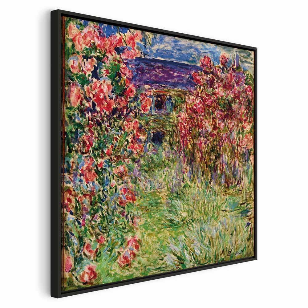 Leinwandbild - Claude Monet – La maison dans les roses