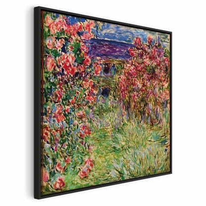 Leinwandbild - Claude Monet – La maison dans les roses