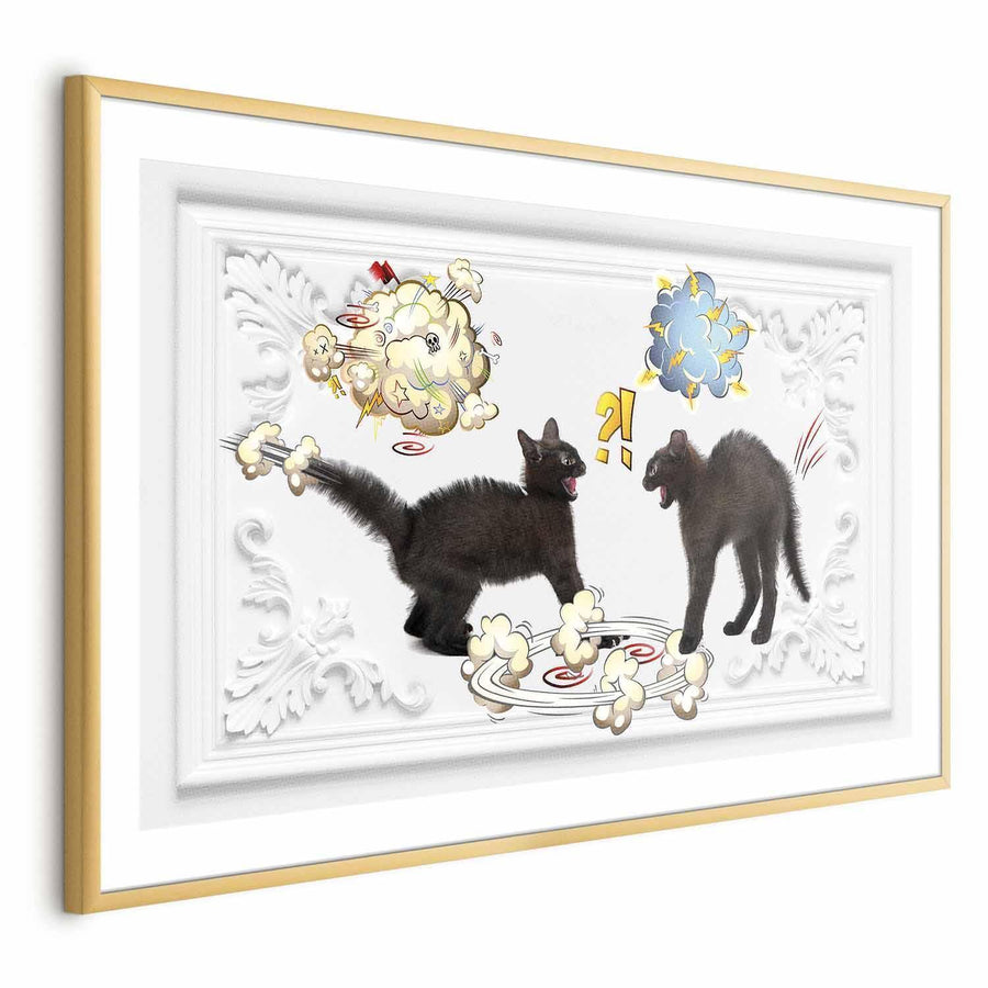 Poster - Cat Fight Artgeist