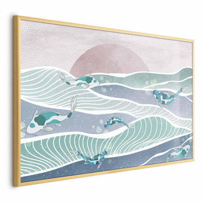 Poster - Fish on the Waves Artgeist