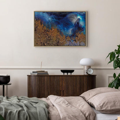 Leinwandbild - Gold of the Ocean (1 Part) Wide