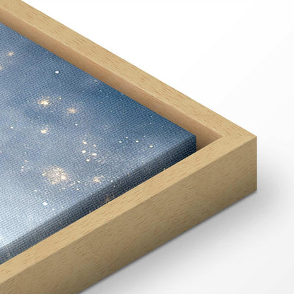 Leinwandbild - Astronomical Wonders: Clouds and Stars in Harmonious Combination