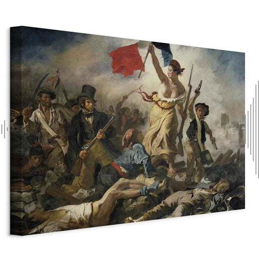 Leinwandbild - Eugène Delacroix – Liberty Leading the People