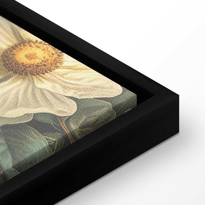 Leinwandbild - Flowers, birds and butterflies – vintage-style illustration