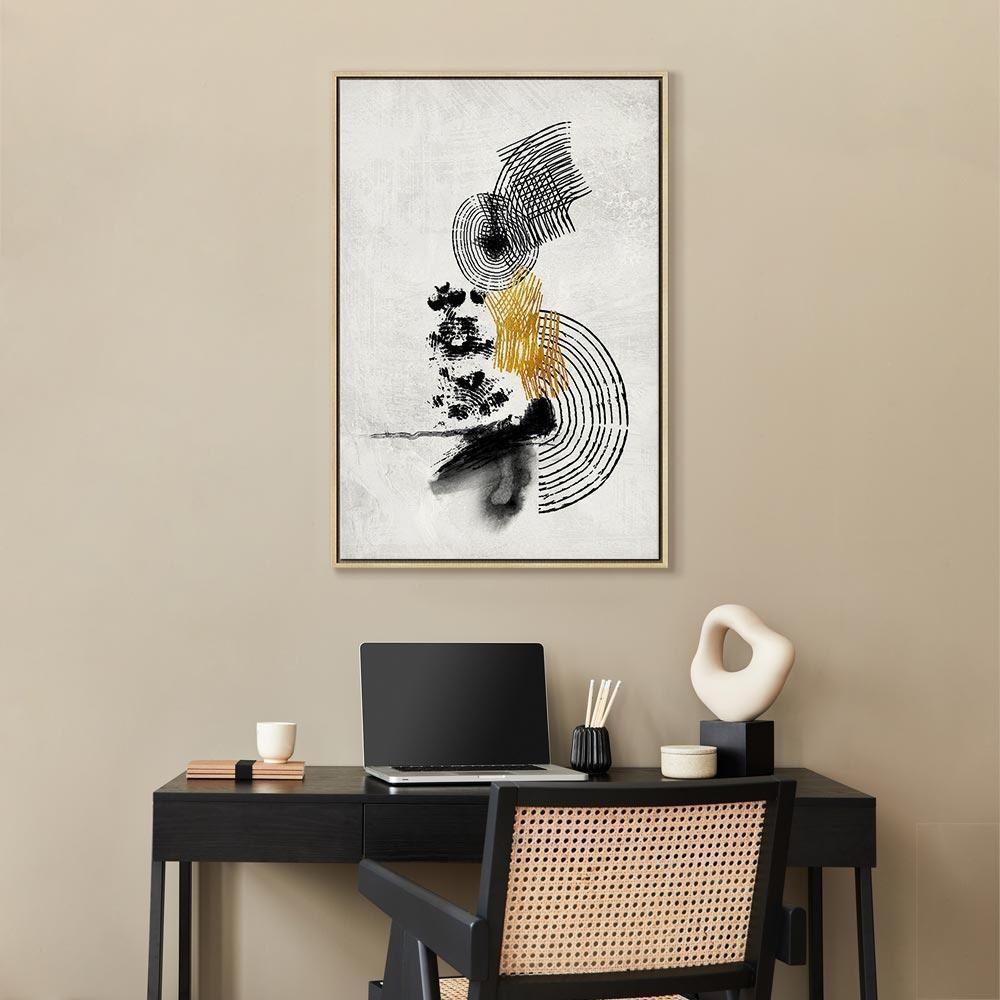 Leinwandbild - Landscape With the Sun (1 Part) Vertical