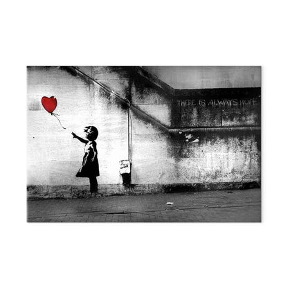 Leinwandbild - hope (Banksy)