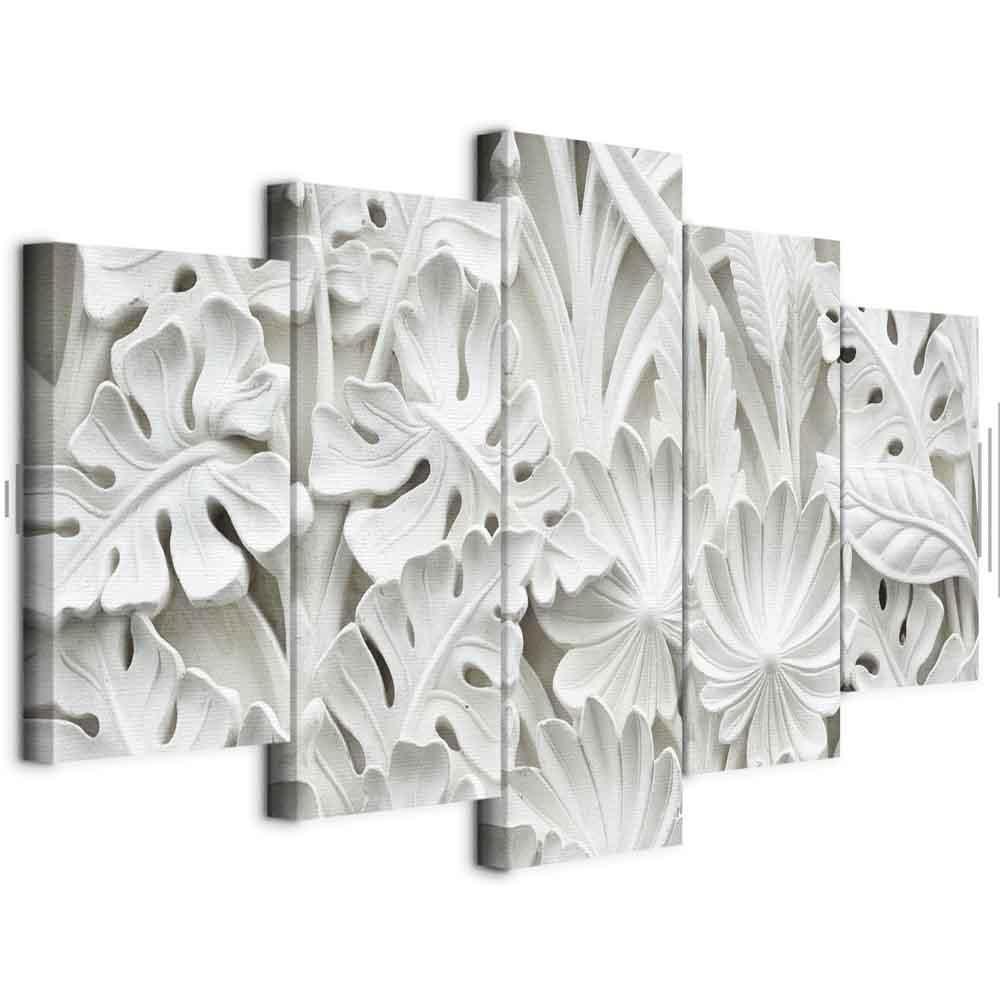 Leinwandbild - Alabaster Garden (5 Parts) Wide