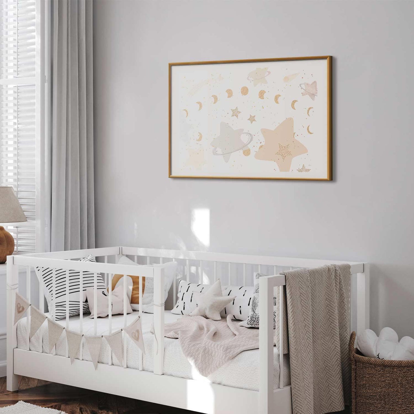 Poster - Moon and Stars