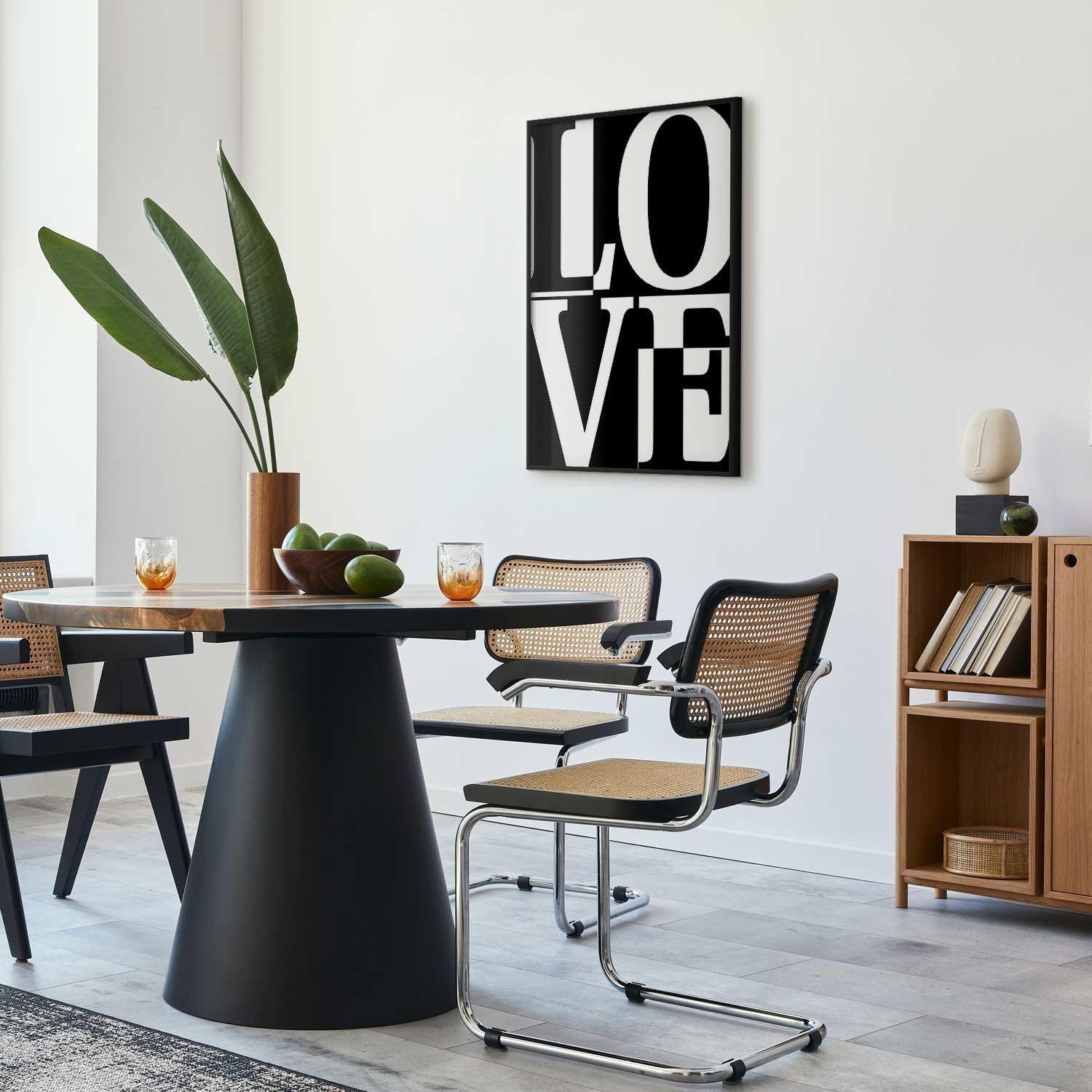 Poster - Black-and-White Love Artgeist