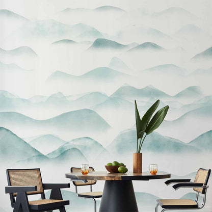 Fototapete - Mountains in the Fog