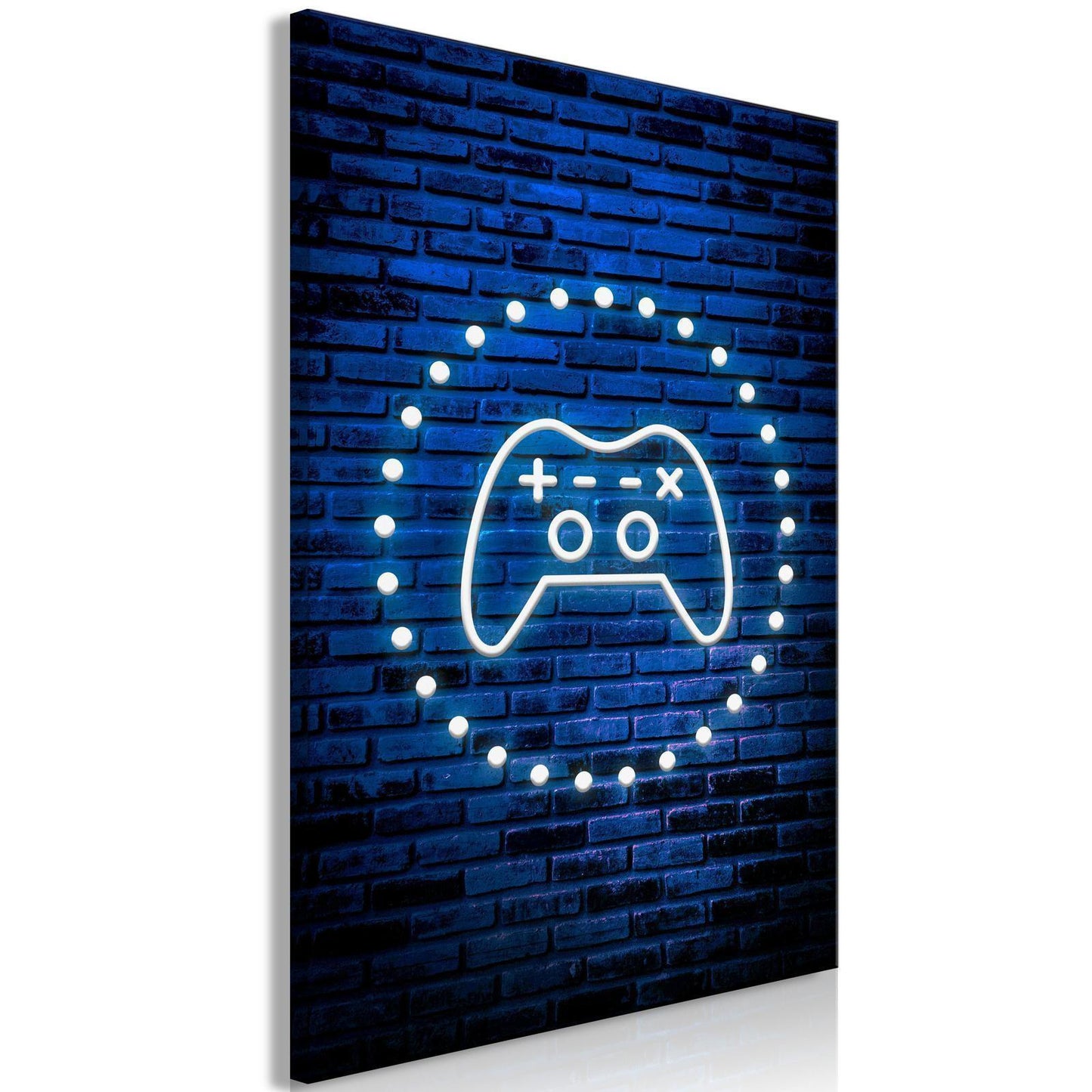 Leinwandbild - Neon Gamepad Artgeist