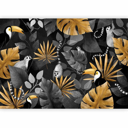 Fototapete - Happy lemurs