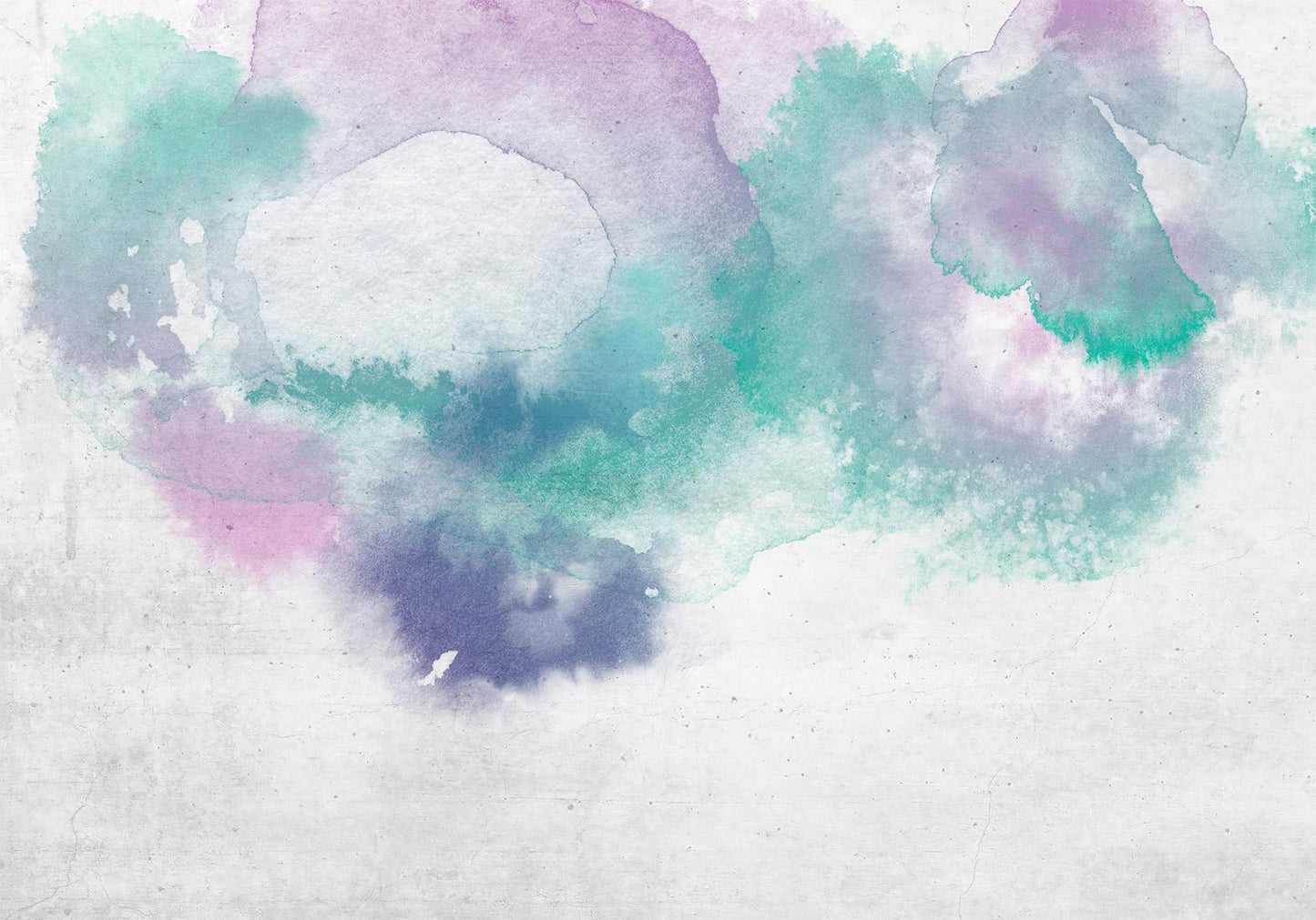 Fototapete – Abstrakte Farbträume in Aquarelloptik