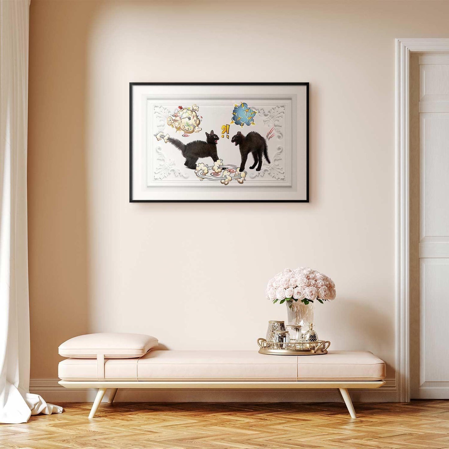 Poster - Cat Fight Artgeist