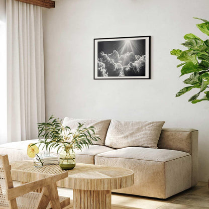 Poster - Hope in the Clouds: Inspiring Sun Rays – Awaken Emotions