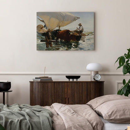 Leinwandbild - Joaquín Sorolla y Bastida – The Return from Fishing