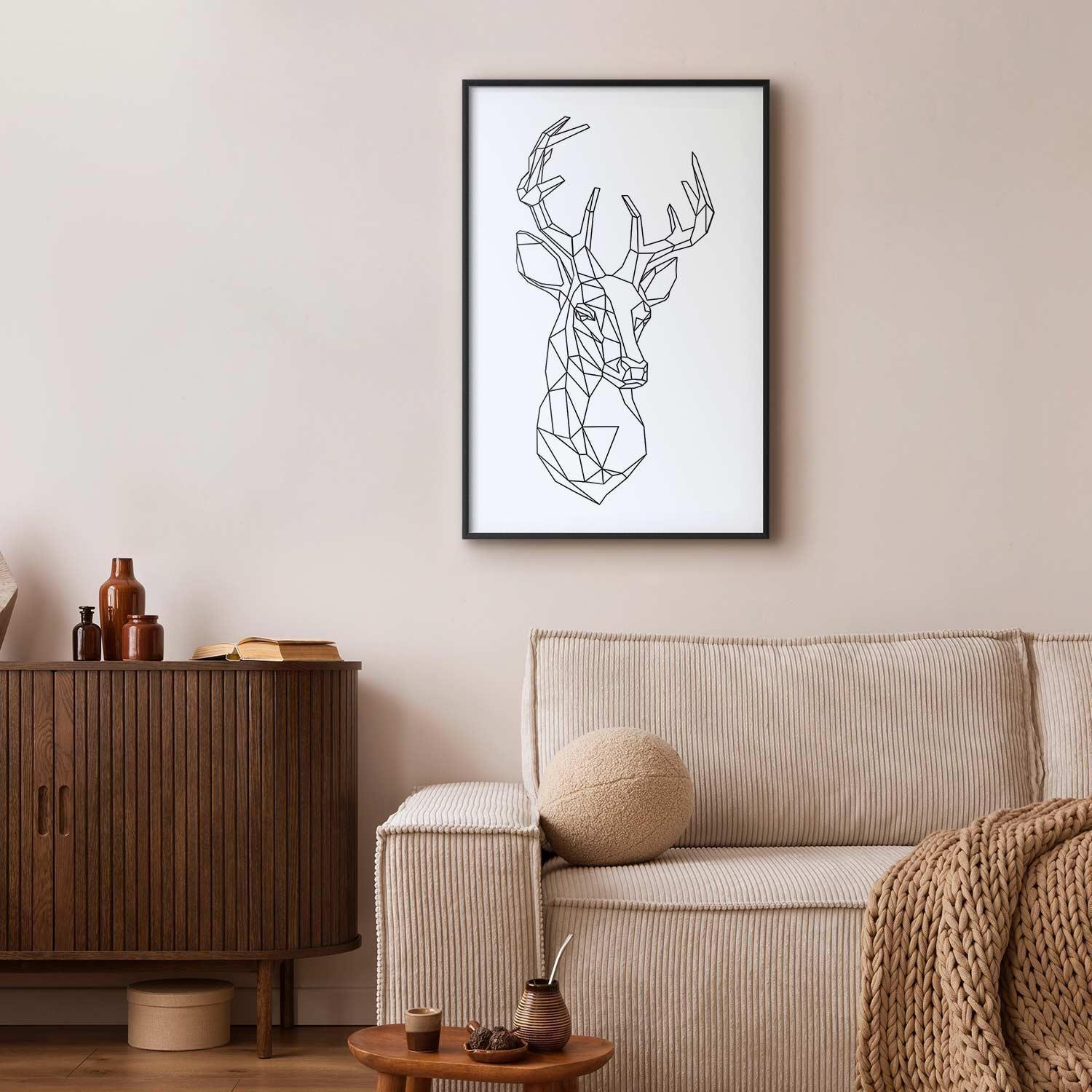Poster - Geometric Deer Artgeist