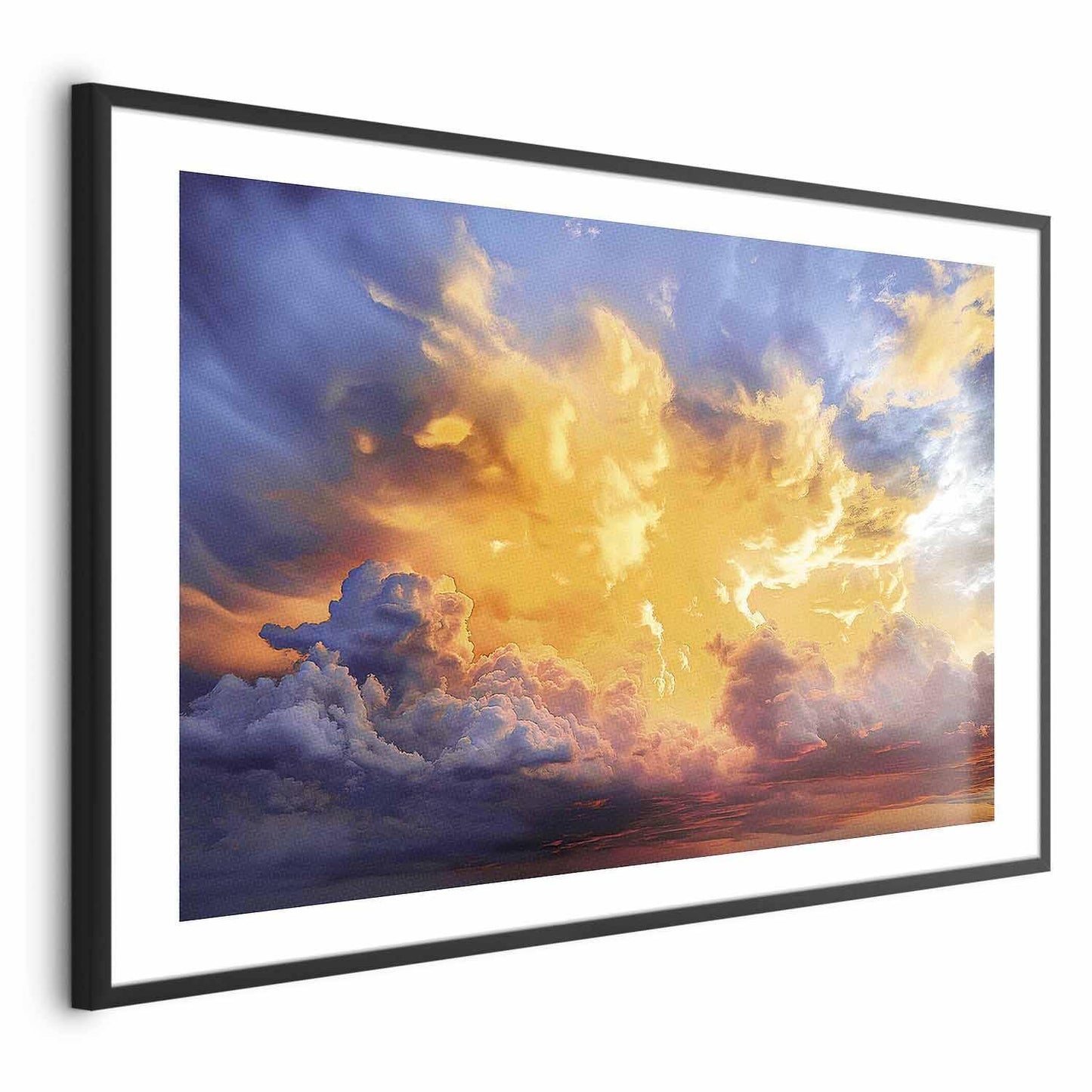 Poster - Beautiful Sunset - clouds in warm shades