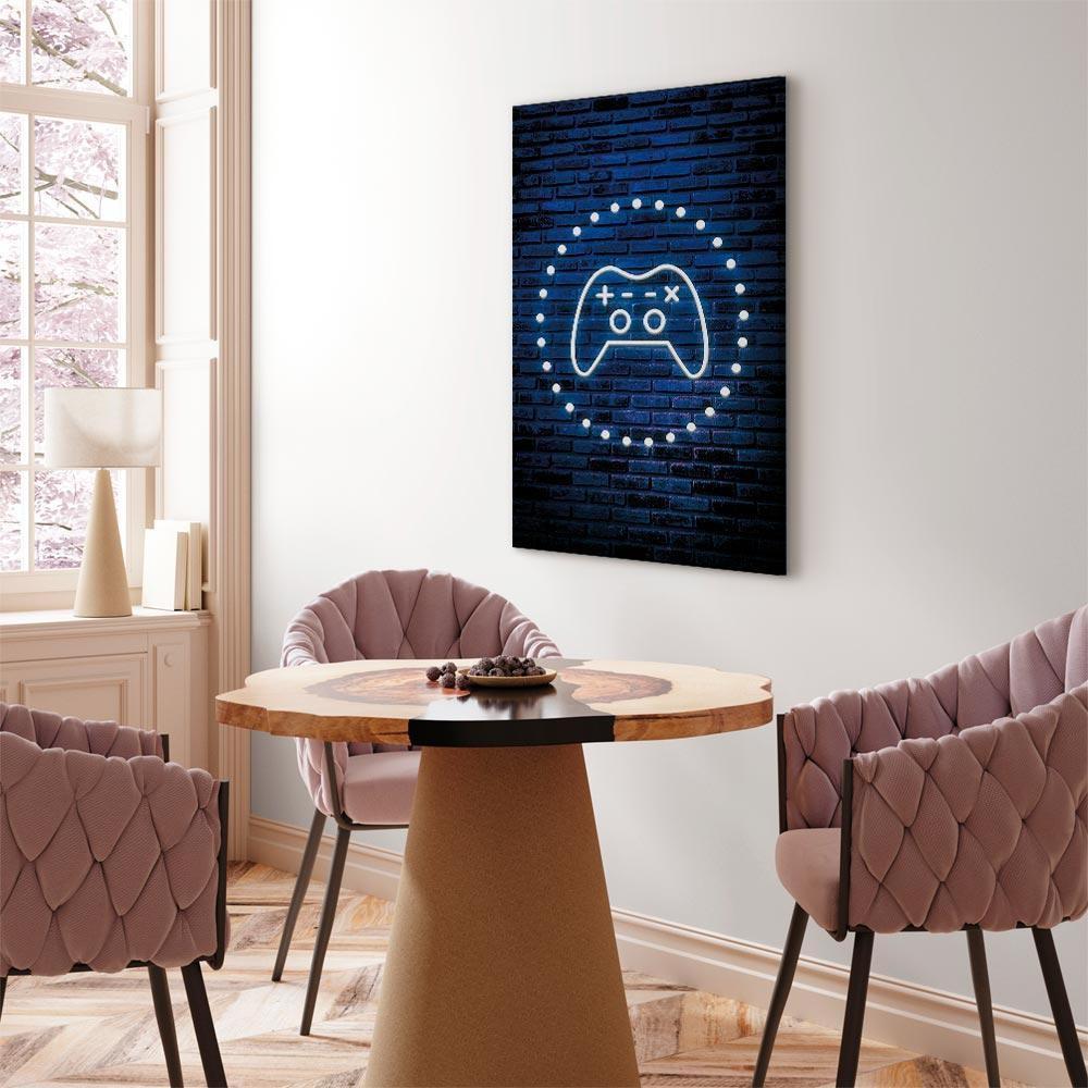 Leinwandbild - Neon Gamepad