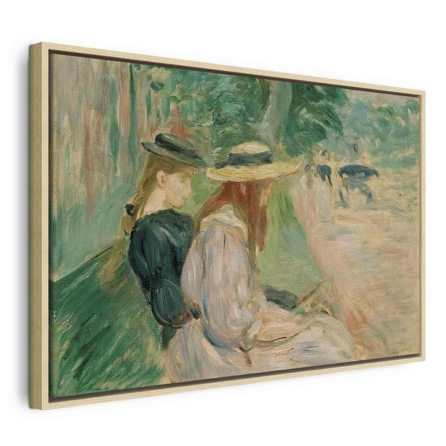 Leinwandbild - Berthe Morisot – Sur un banc de Bois de Boulogne