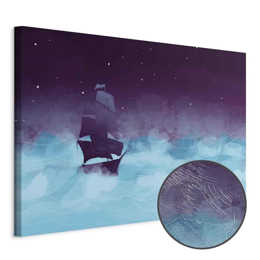 Leinwandbild - Night Waves (1 Part) Wide - Third Variant