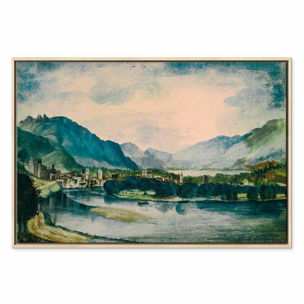 Leinwandbild - Albrecht Dürer – View of Trento from the North
