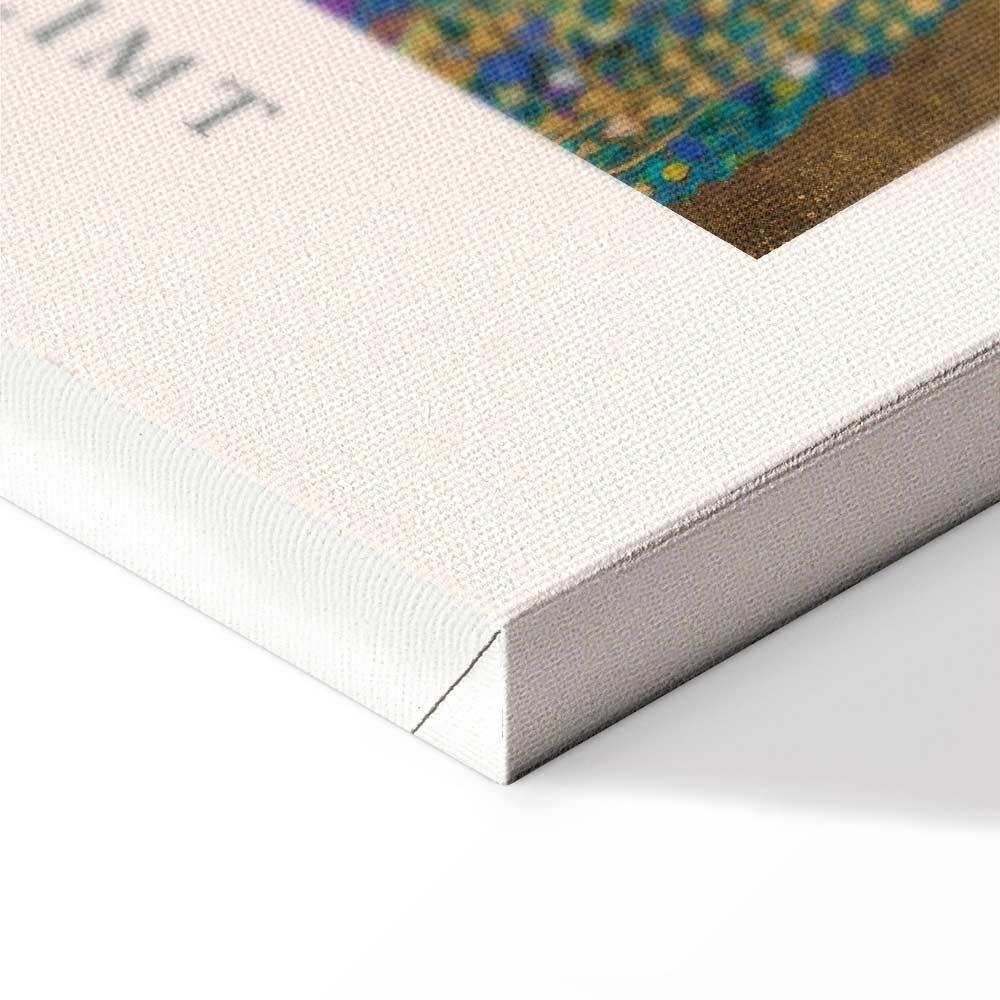 Leinwandbild - Gustav Klimt - The Kiss (1 Part) Vertical