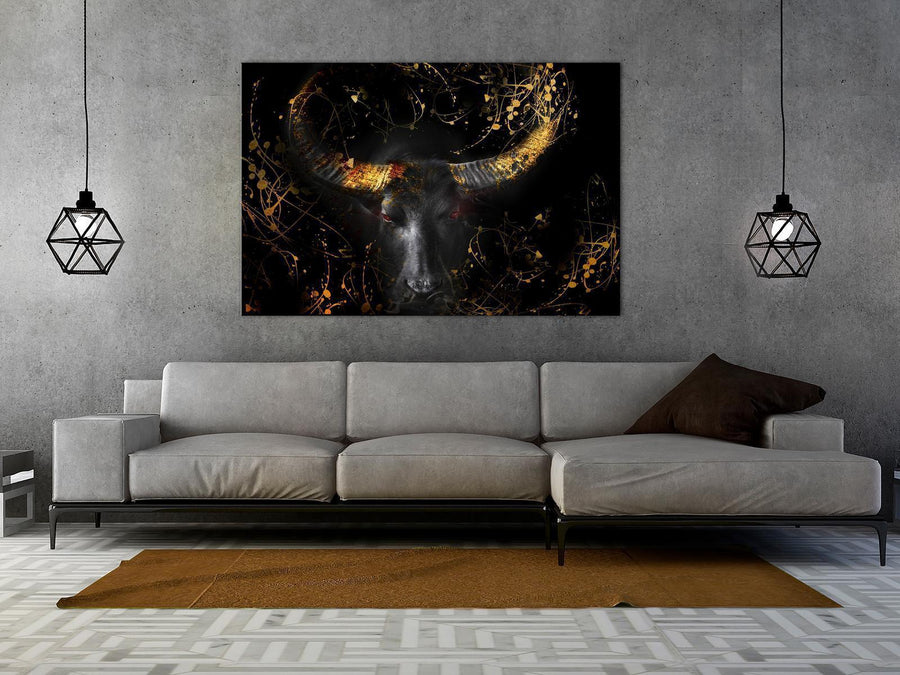 Leinwandbild - Enraged Bull (1 Part) Vertical - Third Variant Artgeist