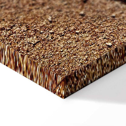 Leinwandbild - Feather on the Sand (1 Part) Vertical