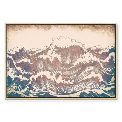 Leinwandbild - Giant waves