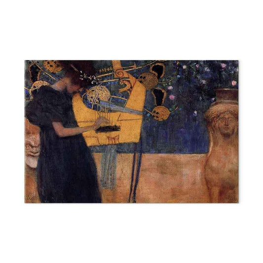Leinwandbild - Gustav Klimt – Music