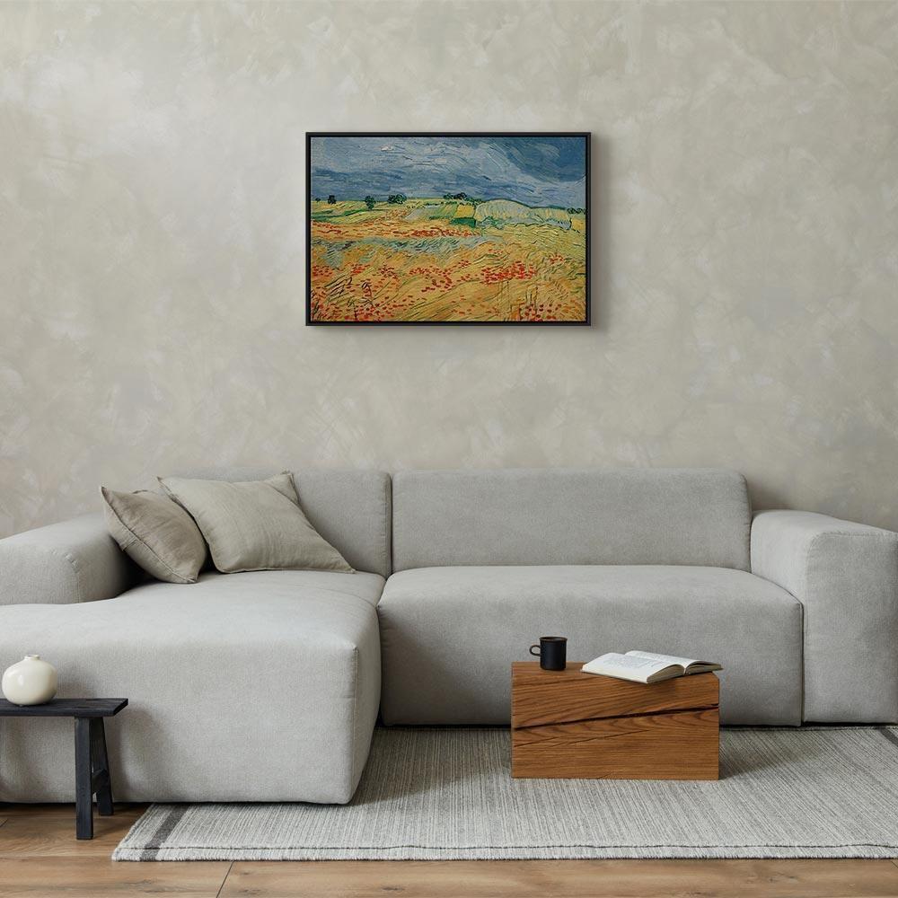 Leinwandbild - Vincent van Gogh – Fields with Poppies