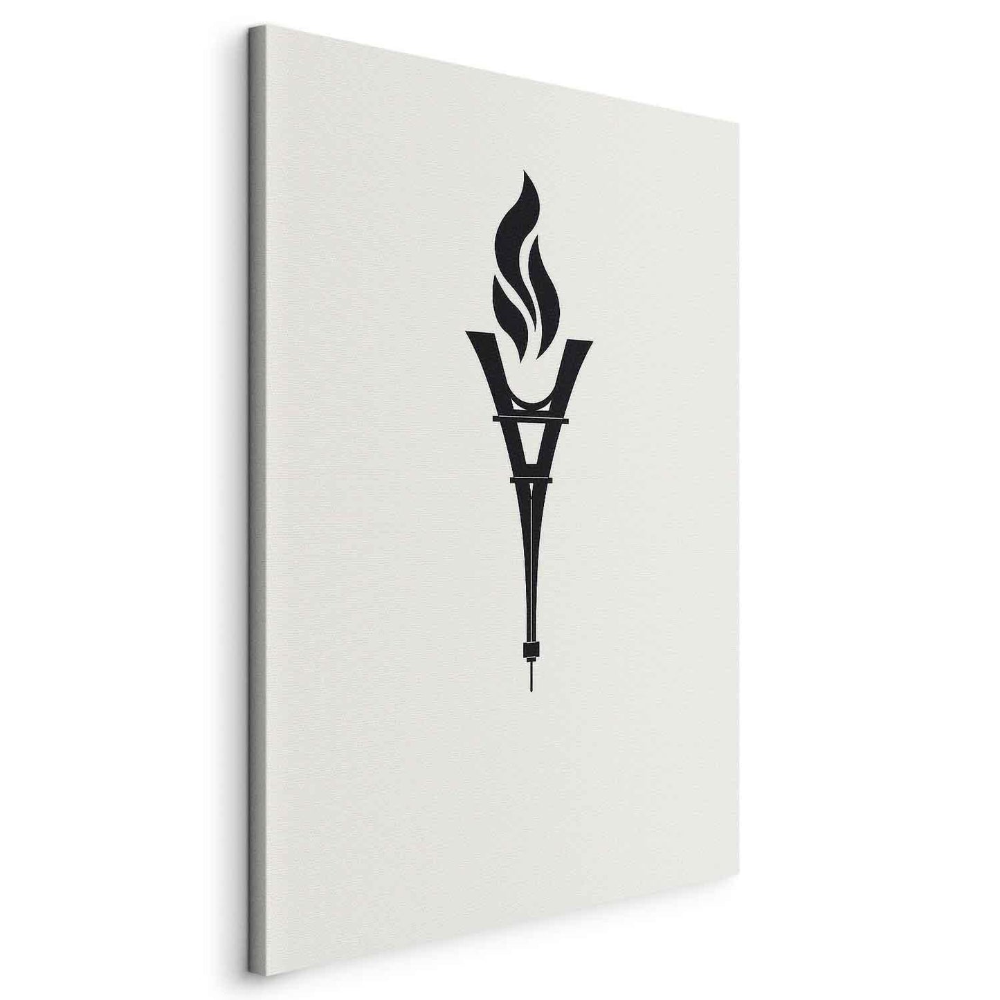 Leinwandbild - Torch Shaped Like an Inverted Eiffel Tower