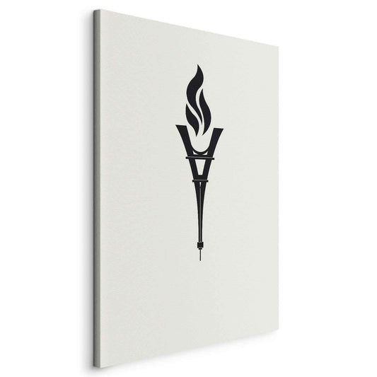 Leinwandbild - Torch Shaped Like an Inverted Eiffel Tower